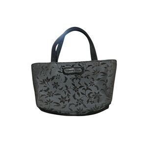 Nylon and Velvet Black Mini Bag